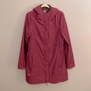 Champion coat length rain jacket.